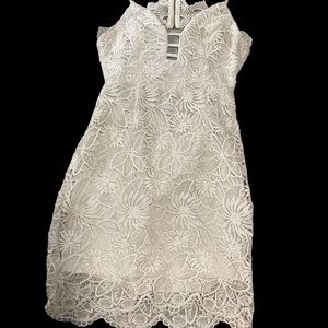 White lace dress
